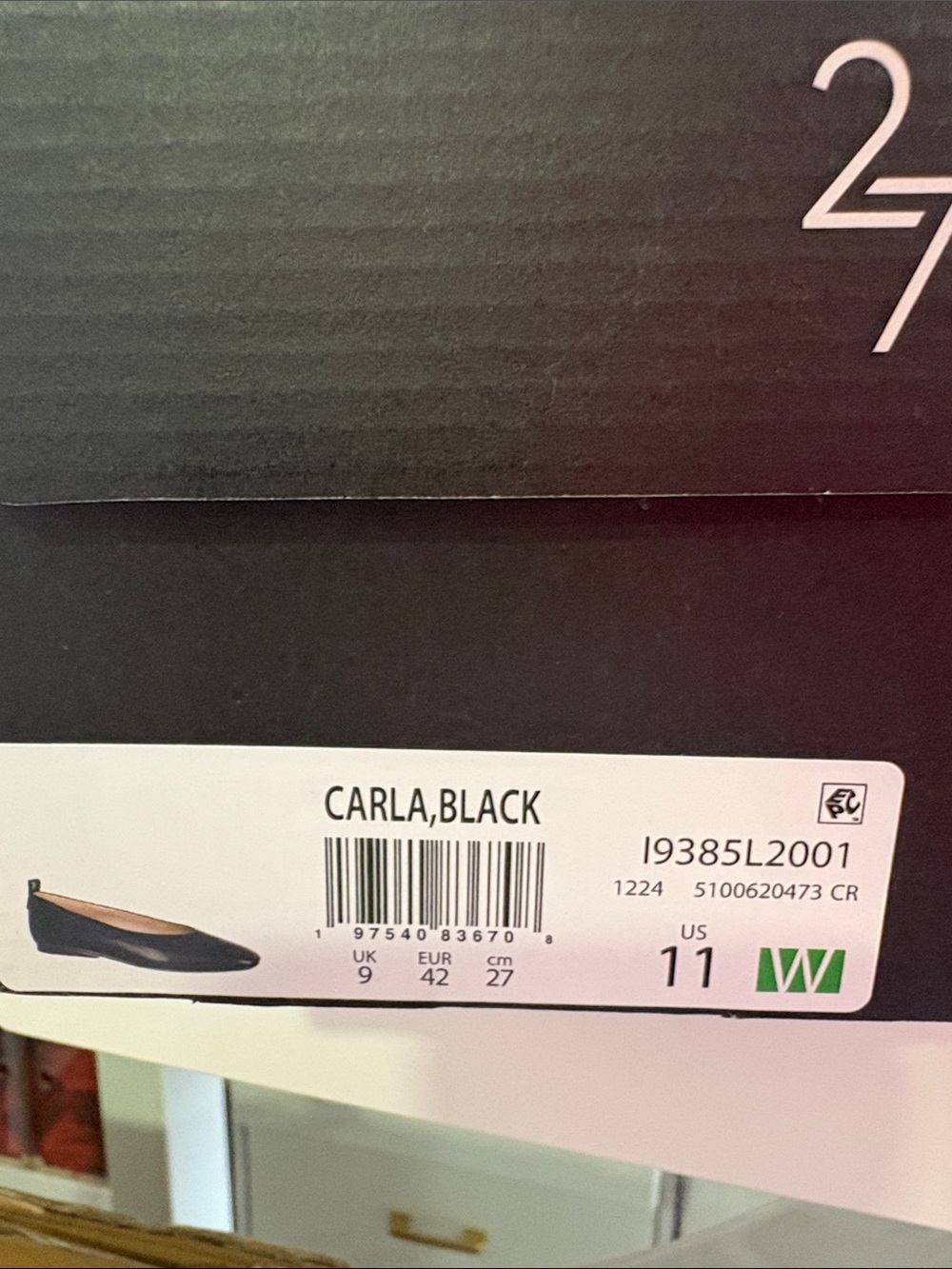 Naturalizer Carla Black Women's Ballet Flats